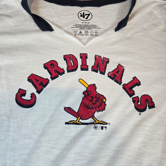 '47 Brand‎ St. Louis Cardinals Women's T-Shirt Baseball Short Sleeve Tee Medium - Picture 6 of 6